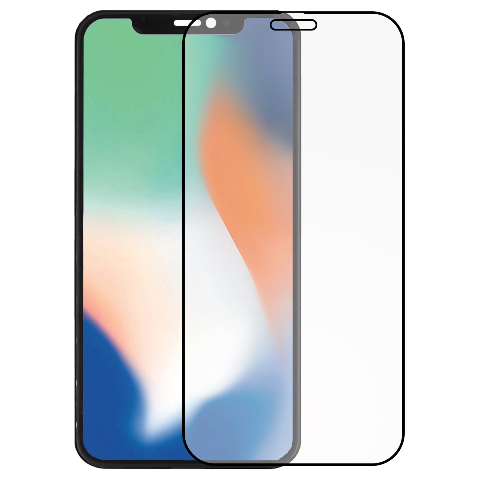 Nomfy Screenprotector Geschikt voor iPhone Xs Screenprotector Bescherm Glas - Screenprotector Geschikt voor iPhone Xs Screen Protector Tempered Glass Full Screen Full Cover
