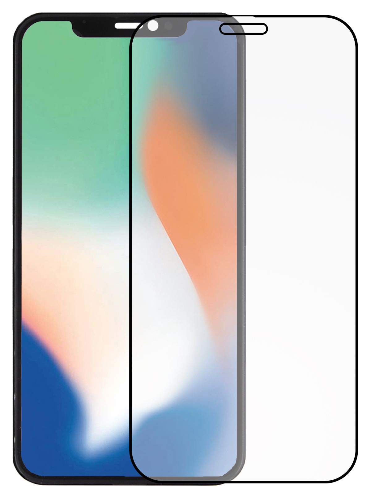 Nomfy Screenprotector Geschikt voor iPhone X Screenprotector Bescherm Glas - Screenprotector Geschikt voor iPhone X Screen Protector Tempered Glass Volledig
