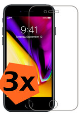 Nomfy Screenprotector Geschikt voor iPhone 8 Screenprotector Bescherm Glas Tempered Glass - Screenprotector Geschikt voor iPhone 8 Screen Protector - 3 PACK