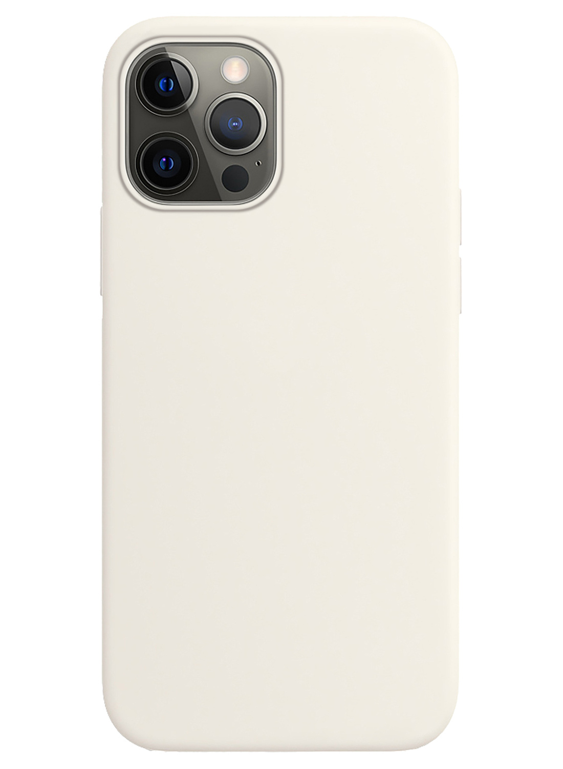Nomfy Hoesje Geschikt voor iPhone 12 Pro Hoesje Siliconen Cover Case - Hoes Geschikt voor iPhone 12 Pro Hoes Back Case - Wit