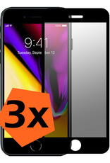 Nomfy Screenprotector Geschikt voor iPhone 7 Screenprotector Privacy Bescherm Glas - Screenprotector Geschikt voor iPhone 7 Privacy Screenprotector Tempered Glass - 3 PACK