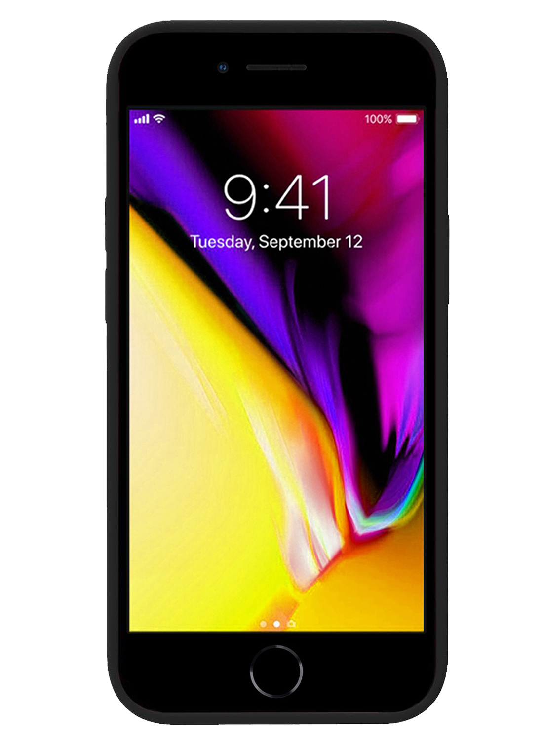 Nomfy Hoesje Geschikt voor iPhone SE 2020 Hoesje Siliconen Cover Case - Hoes Geschikt voor iPhone SE (2020) Hoes Back Case - 2-PACK - Zwart