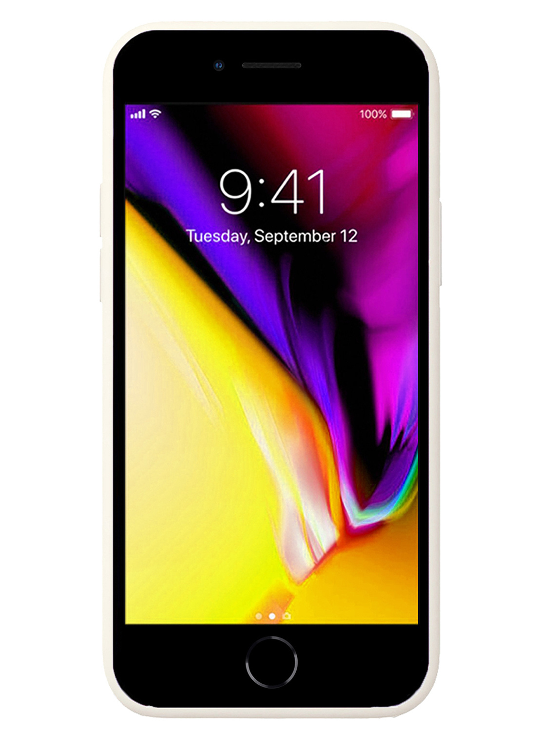 Nomfy Hoesje Geschikt voor iPhone SE 2020 Hoesje Siliconen Cover Case - Hoes Geschikt voor iPhone SE (2020) Hoes Back Case - 2-PACK - Wit