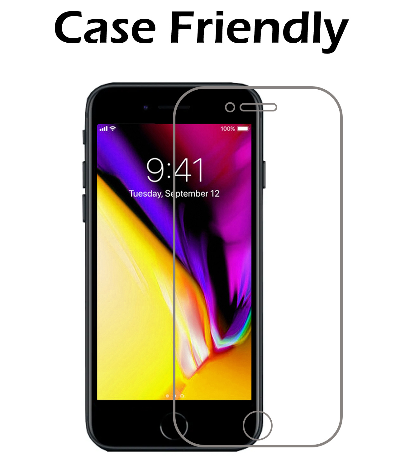 Nomfy Screenprotector Geschikt voor iPhone 6 Screenprotector Bescherm Glas Tempered Glass - Screenprotector Geschikt voor iPhone 6 Screen Protector