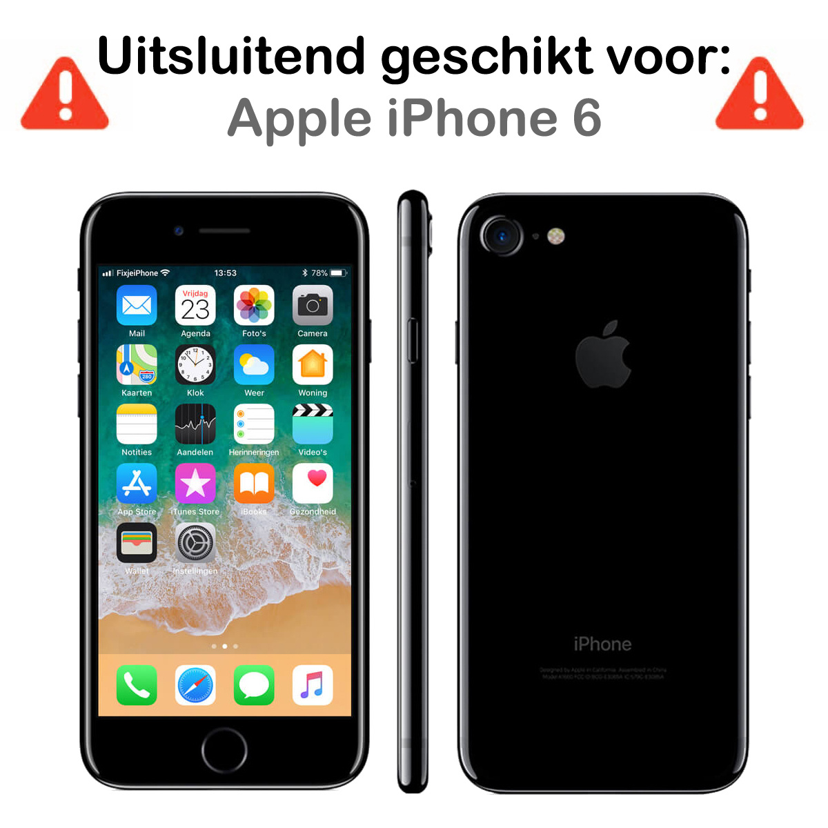 Nomfy Screenprotector Geschikt voor iPhone 6 Screenprotector Bescherm Glas Tempered Glass - Screenprotector Geschikt voor iPhone 6 Screen Protector