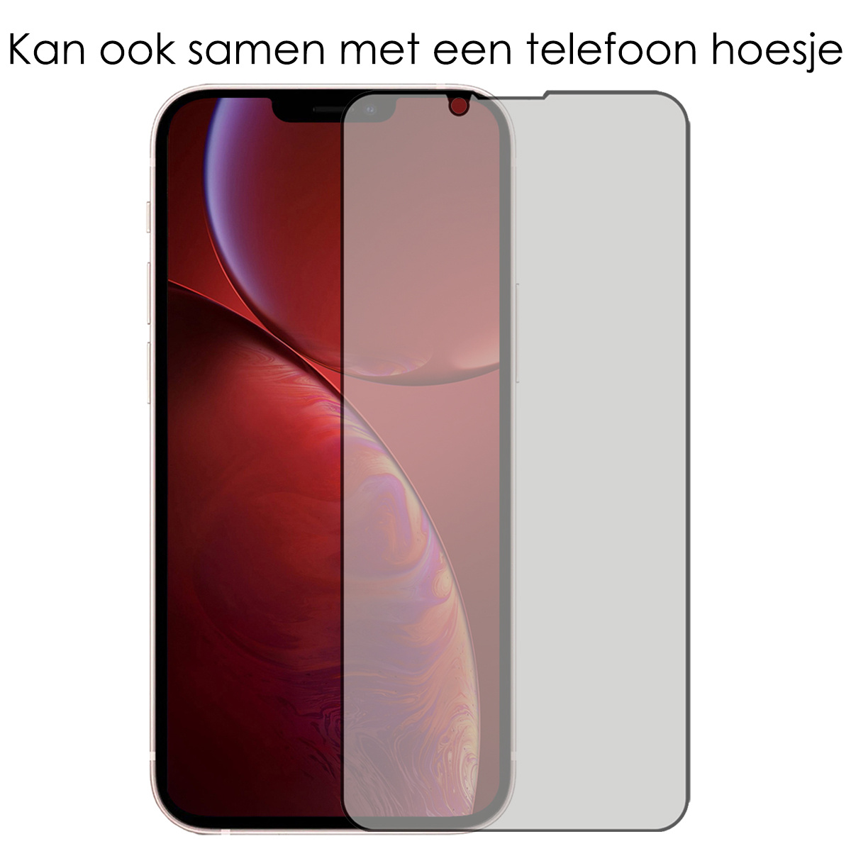 NoXx Screenprotector Geschikt voor iPhone 13 Pro Max Screenprotector Privacy Tempered Glass Gehard Glas Display Cover - 2x