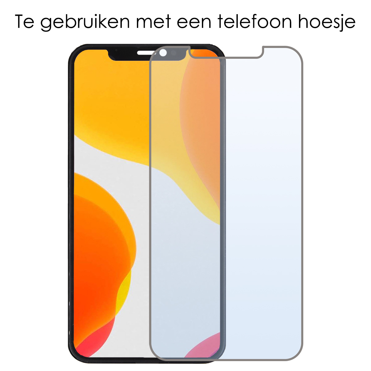 NoXx Screenprotector Geschikt voor iPhone 12 Pro Max Screenprotector Tempered Glass Gehard Glas Beschermglas - 3x