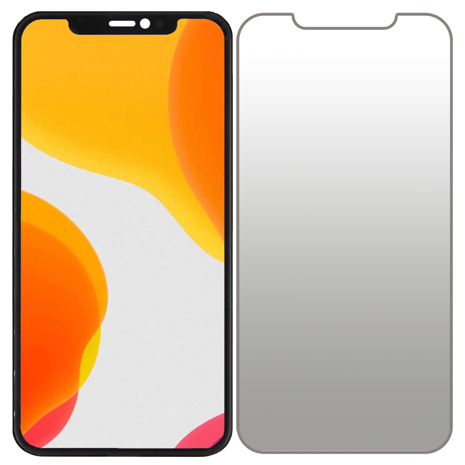 NoXx Screenprotector Geschikt voor iPhone 12 Mini Screenprotector Privacy Tempered Glass Gehard Glas Display Cover - 3x