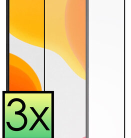 NoXx NoXx iPhone 12 Mini Screenprotector Glas Full Cover 3D - 3 PACK