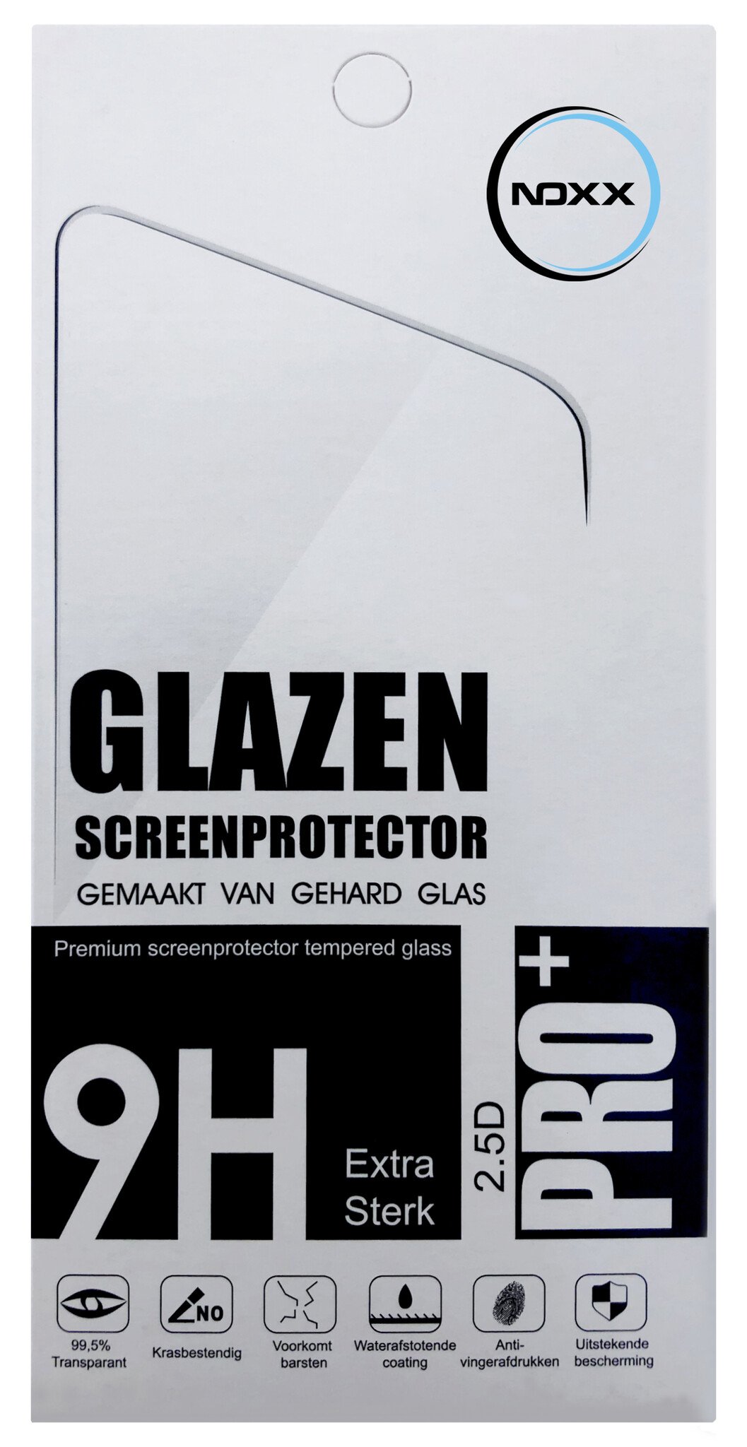 NoXx Screenprotector Geschikt voor iPhone 12 Mini Screenprotector Tempered Glass Gehard Glas Full Cover - 3x
