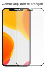 NoXx Screenprotector Geschikt voor iPhone 11 Pro Max Screenprotector Tempered Glass Gehard Glas Full Cover