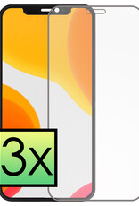 NoXx Screenprotector Geschikt voor iPhone 11 Screenprotector Tempered Glass Gehard Glas Full Screen Display Cover - 3x