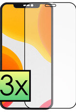 NoXx Screenprotector Geschikt voor iPhone 11 Screenprotector Tempered Glass Gehard Glas Full Cover - 3x