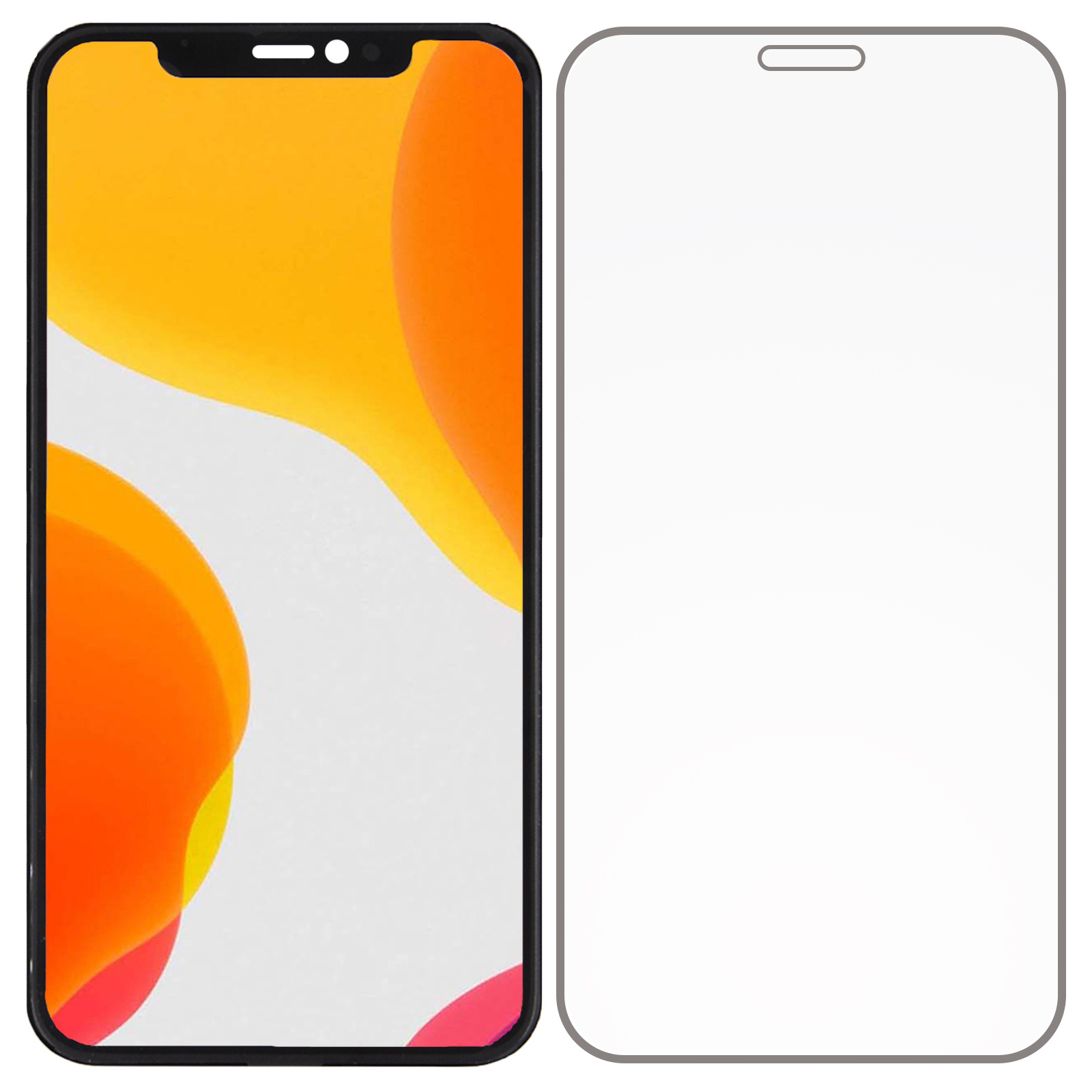 NoXx Screenprotector Geschikt voor iPhone XR Screenprotector Tempered Glass Gehard Glas Full Screen Display Cover