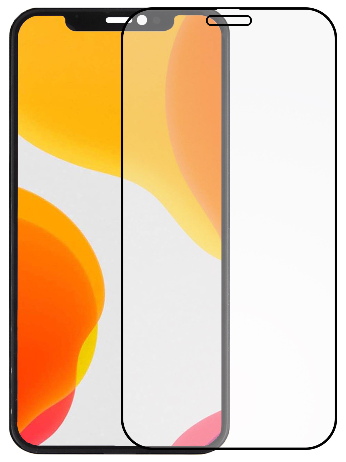 NoXx Screenprotector Geschikt voor iPhone XR Screenprotector Tempered Glass Gehard Glas Full Cover