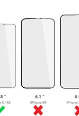 NoXx Screenprotector Geschikt voor iPhone Xs Screenprotector Tempered Glass Gehard Glas Full Cover - 2x