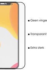 NoXx Screenprotector Geschikt voor iPhone Xs Screenprotector Tempered Glass Gehard Glas Full Cover