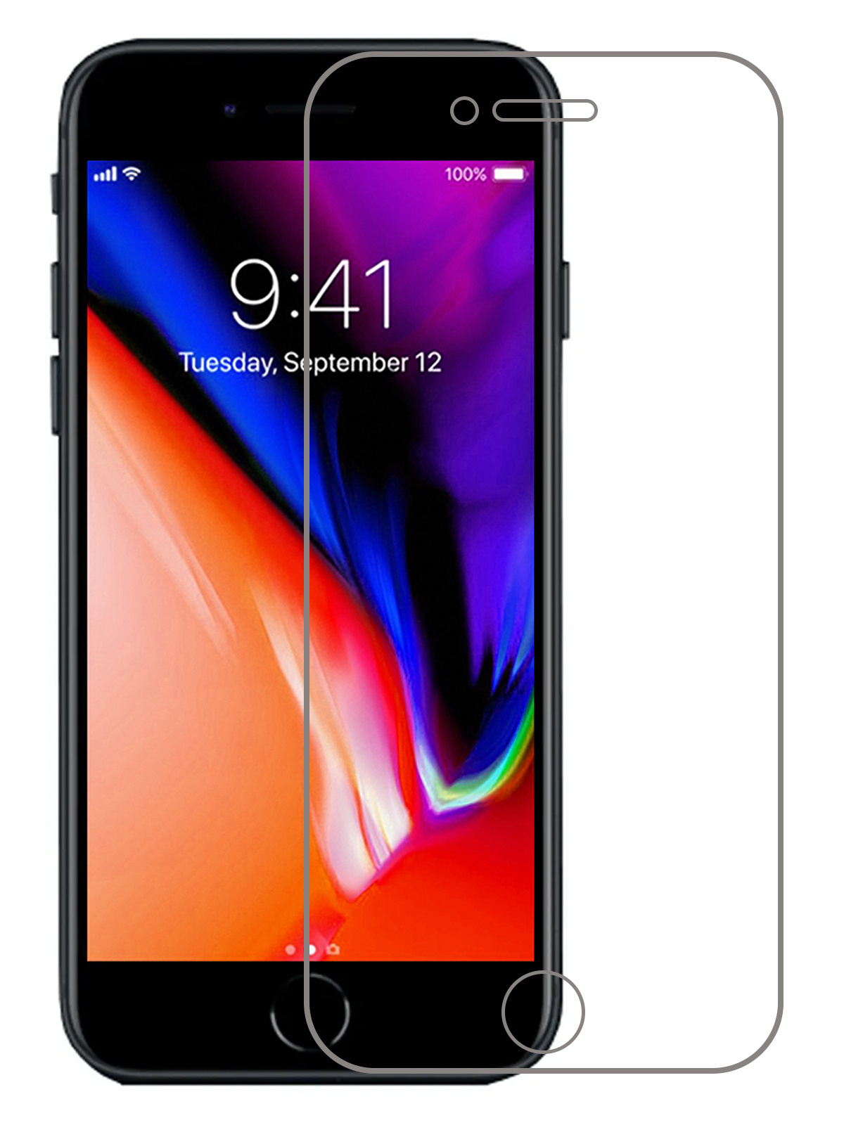 NoXx Screenprotector Geschikt voor iPhone 6s Screenprotector Tempered Glass Gehard Glas Beschermglas