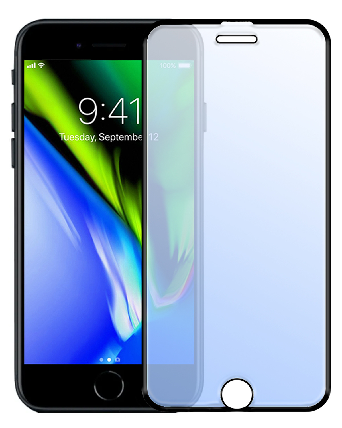 BASEY. Screenprotector Geschikt voor iPhone SE 2020 Screenprotector Beschermglas Full Cover - Screenprotector Geschikt voor iPhone SE (2020) Screen Protector Full Cover