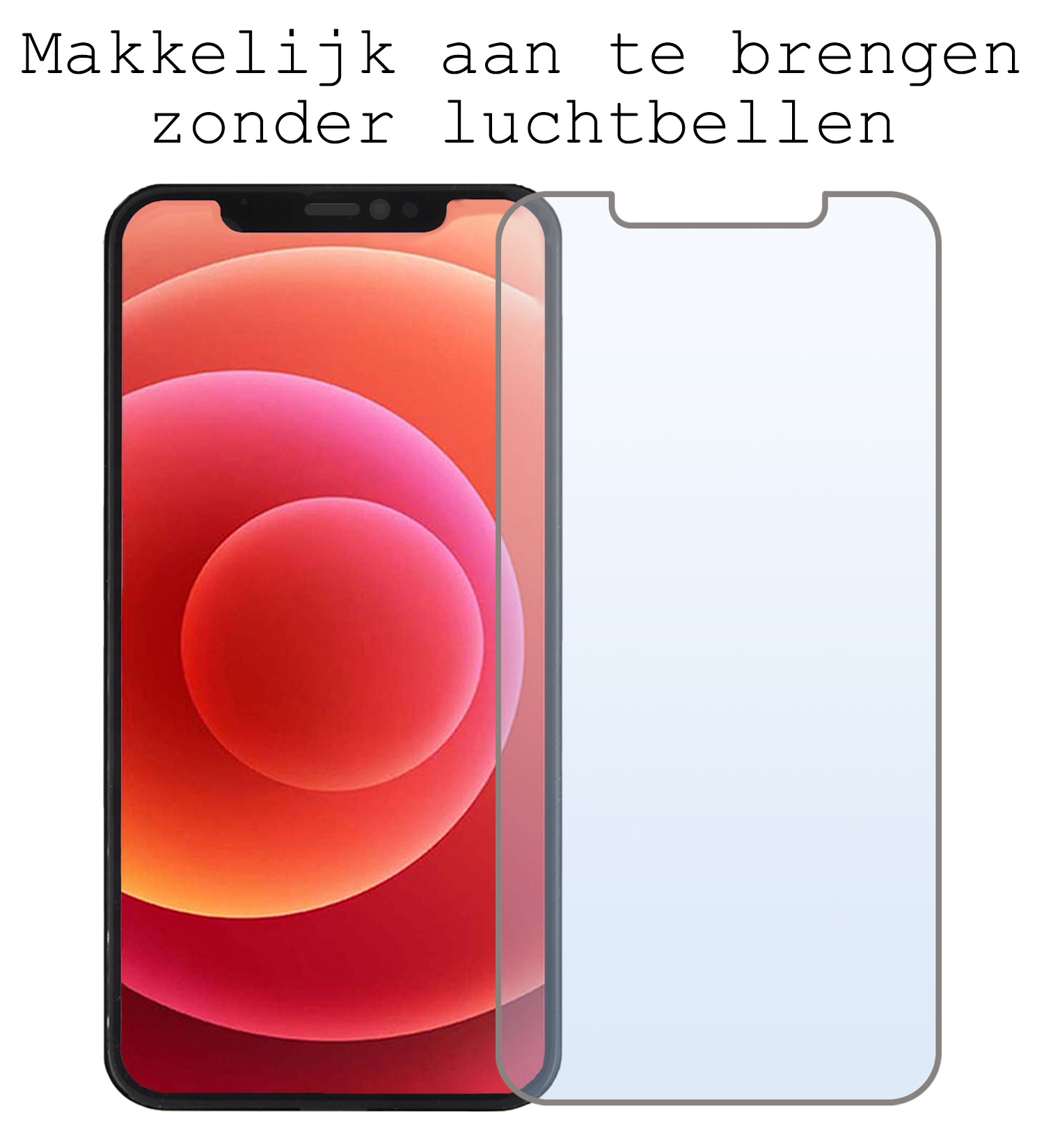 BASEY. Screenprotector Geschikt voor iPhone 12 Mini Screenprotector Tempered Glass - Screenprotector Geschikt voor iPhone 12 Mini Beschermglas Screen Protector Glas - 2 Stuks