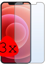 BASEY. Screenprotector Geschikt voor iPhone 12 Mini Screenprotector Tempered Glass - Screenprotector Geschikt voor iPhone 12 Mini Beschermglas Screen Protector Glas - 3 Stuks