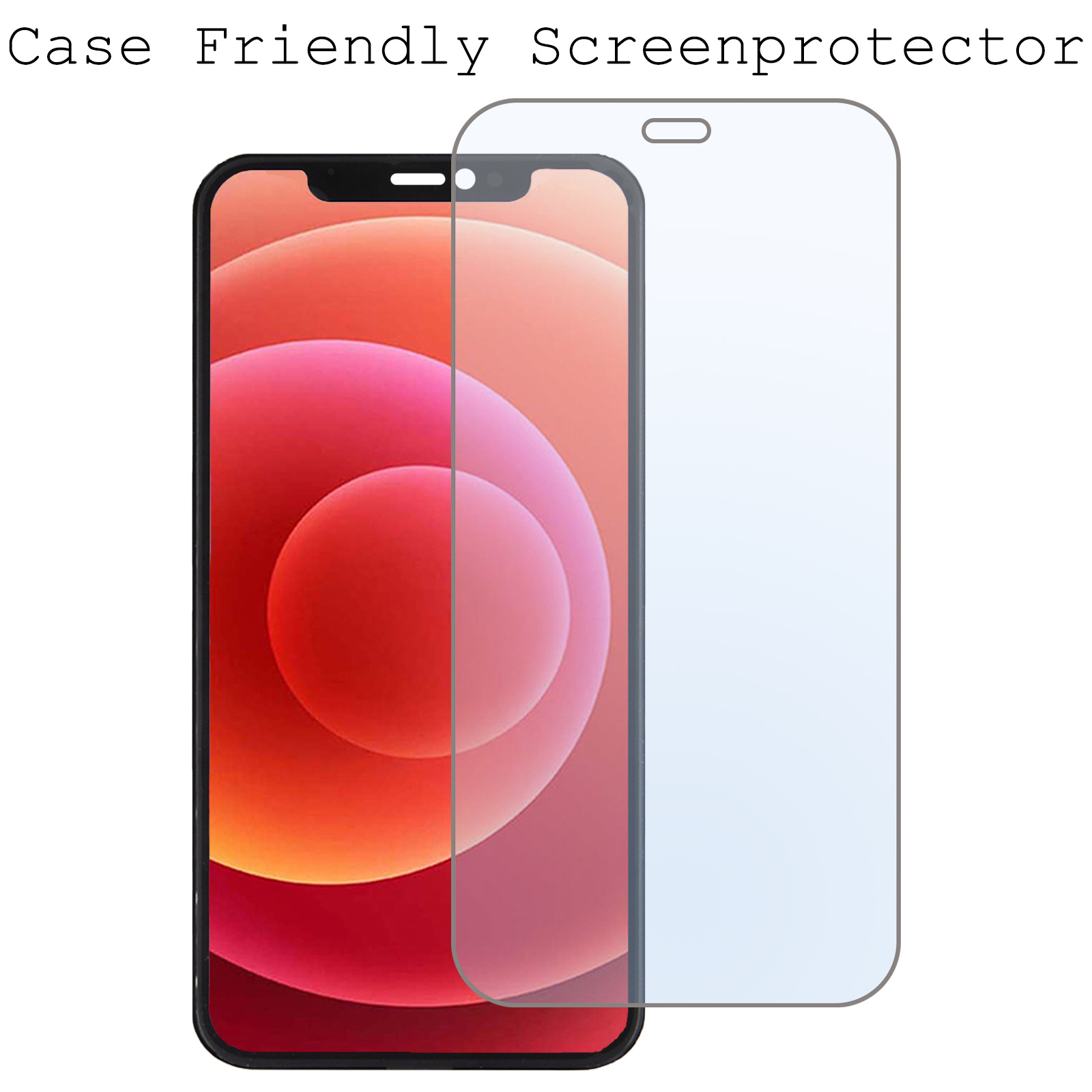BASEY. Screenprotector Geschikt voor iPhone 12 Mini Screenprotector Tempered Glass Beschermglas Dichte Notch - Screenprotector Geschikt voor iPhone 12 Mini Screen Protector - 2 Stuks