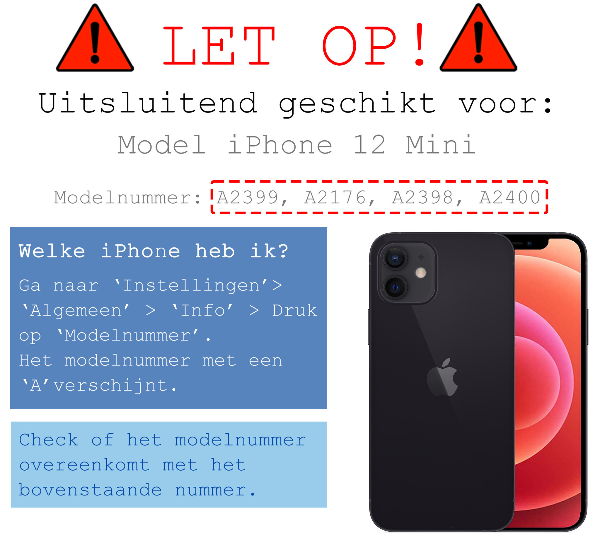 BASEY. Screenprotector Geschikt voor iPhone 12 Mini Screenprotector Tempered Glass Beschermglas Dichte Notch - Screenprotector Geschikt voor iPhone 12 Mini Screen Protector - 2 Stuks