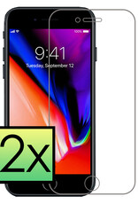 NoXx Screenprotector Geschikt voor iPhone 7 Screenprotector Tempered Glass Gehard Glas Beschermglas - 2x