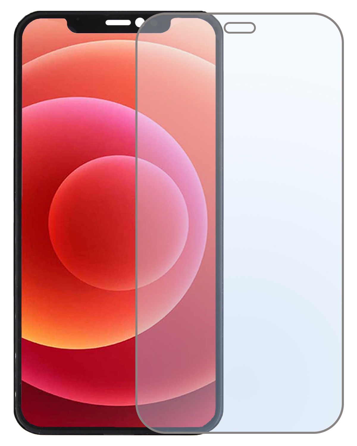 BASEY. Screenprotector Geschikt voor iPhone 12 Screenprotector Tempered Glass Beschermglas Dichte Notch - Screenprotector Geschikt voor iPhone 12 Screen Protector
