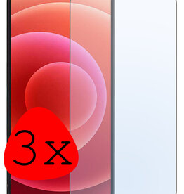 BASEY. BASEY. iPhone 12 Screenprotector Glas Met Dichte Notch - 3 PACK