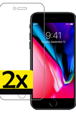 NoXx Screenprotector Geschikt voor iPhone 7 Plus Screenprotector Tempered Glass Gehard Glas Full Cover - 2x