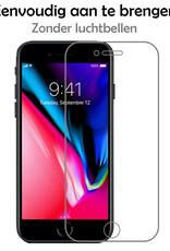 NoXx Screenprotector Geschikt voor iPhone 7 Plus Screenprotector Tempered Glass Gehard Glas Full Cover - 2x