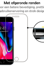 NoXx Screenprotector Geschikt voor iPhone 7 Plus Screenprotector Tempered Glass Gehard Glas Full Cover - 3x