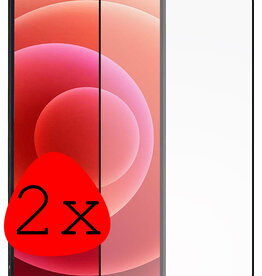 BASEY. BASEY. iPhone 12 Pro Max Screenprotector Glas Full Cover 3D - 2 PACK