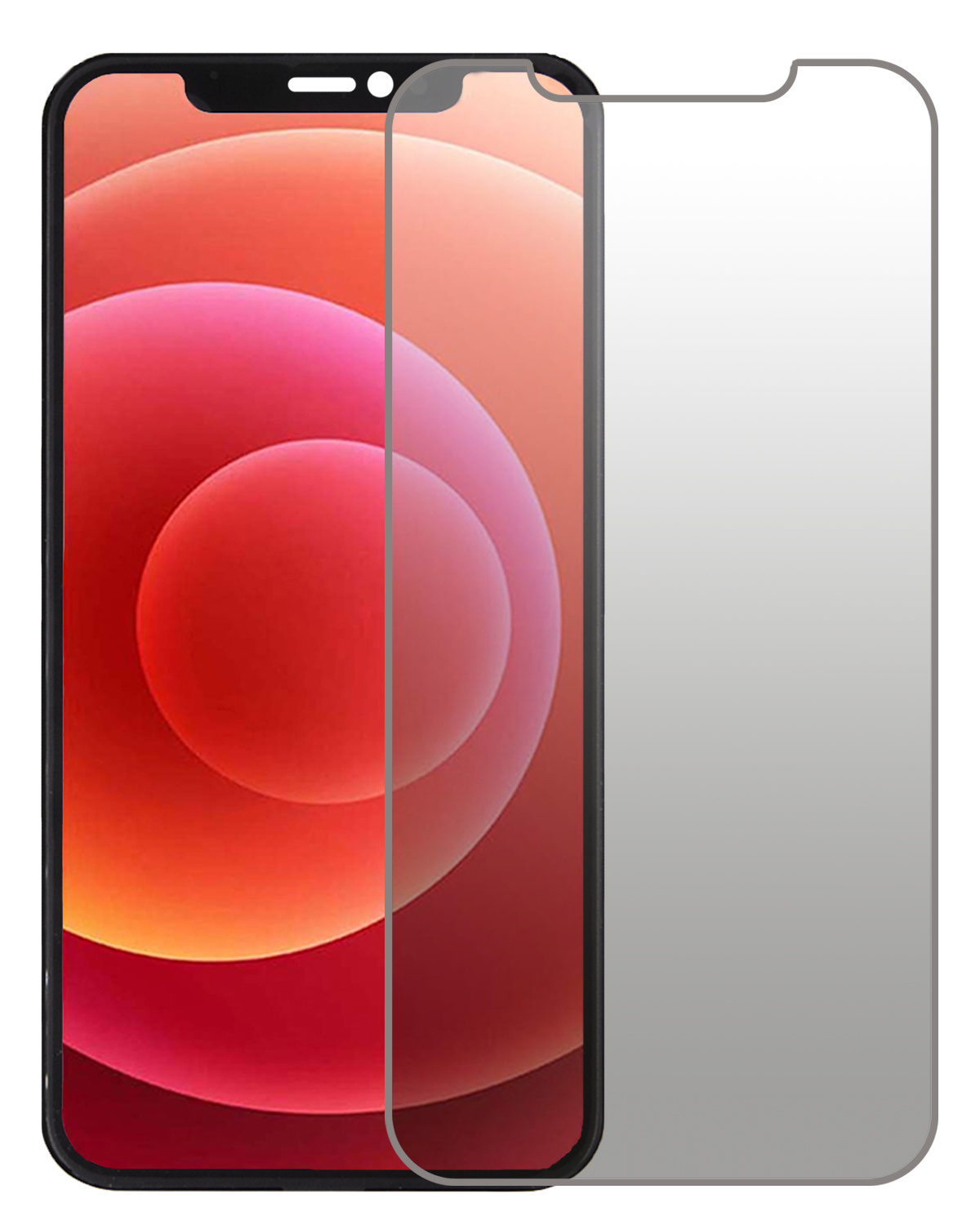 BASEY. Screenprotector Geschikt voor iPhone 12 Pro Max Screenprotector Privacy Beschermglas - Screenprotector Geschikt voor iPhone 12 Pro Max Screen Protector Full Screen Privacy