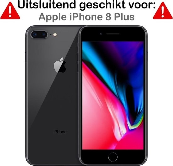 NoXx Screenprotector Geschikt voor iPhone 8 Plus Screenprotector Tempered Glass Gehard Glas Beschermglas - 2x