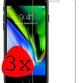 Nomfy Nomfy iPhone 8 Plus Screenprotector Glas - 3 PACK