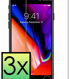 NoXx NoXx iPhone 8 Plus Screenprotector Glas - 3 PACK