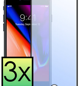 NoXx NoXx iPhone 8 Plus Screenprotector Glas Full Cover 3D - 3 PACK