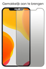 NoXx Screenprotector Geschikt voor iPhone X Screenprotector Privacy Tempered Glass Gehard Glas Display Cover - 3x