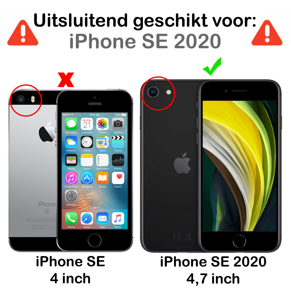 NoXx Screenprotector Geschikt voor iPhone SE 2020 Screenprotector Privacy Tempered Glass Gehard Glas Display Cover