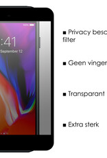NoXx Screenprotector Geschikt voor iPhone SE 2022 Screenprotector Privacy Tempered Glass Gehard Glas Display Cover - 2x