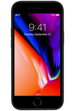 NoXx Hoes Geschikt voor iPhone 8 Plus Hoesje Cover Siliconen Back Case Hoes - Zwart