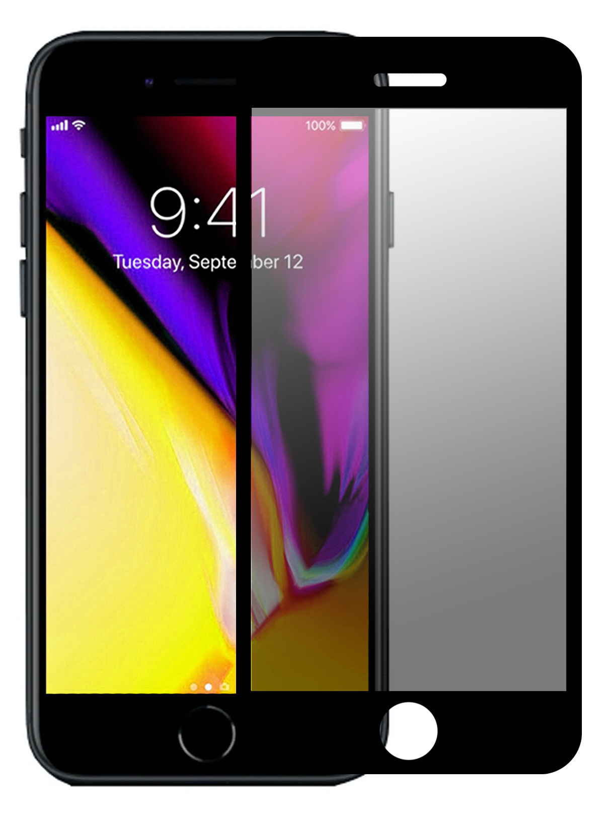 Nomfy Screenprotector Geschikt voor iPhone 6s Screenprotector Privacy Bescherm Glas - Screenprotector Geschikt voor iPhone 6s Privacy Screenprotector Tempered Glass