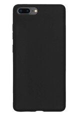 BASEY. Hoes Geschikt voor iPhone 7 Plus Hoesje Siliconen Back Cover Case - Hoesje Geschikt voor iPhone 7 Plus Hoes Cover Hoesje - Zwart