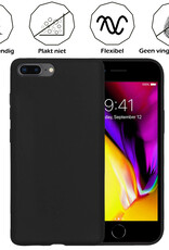 Nomfy Hoesje Geschikt voor iPhone 6s Hoesje Siliconen Cover Case - Hoes Geschikt voor iPhone 6s Hoes Back Case - 2-PACK - Zwart