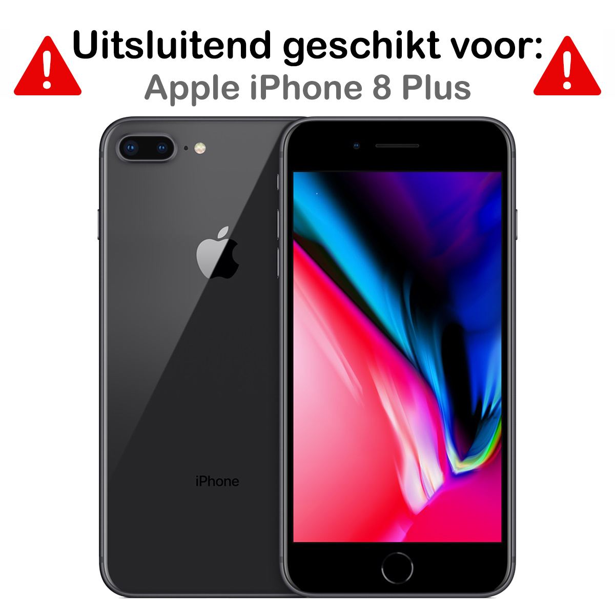 BASEY. Screenprotector Geschikt voor iPhone 8 Plus Screenprotector Beschermglas Full Cover - Screenprotector Geschikt voor iPhone 8 Plus Screen Protector Full Cover