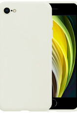 Nomfy Hoesje Geschikt voor iPhone 8 Hoesje Siliconen Cover Case - Hoes Geschikt voor iPhone 8 Hoes Back Case - Wit