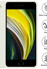 Nomfy Hoesje Geschikt voor iPhone 8 Hoesje Siliconen Cover Case - Hoes Geschikt voor iPhone 8 Hoes Back Case - 2-PACK - Wit