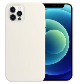 NoXx NoXx iPhone 12 Pro Max Hoesje Siliconen - Wit